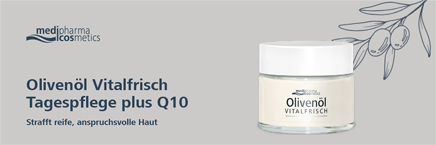 Olivenöl Vitalfrisch Tagespflege plus Q10 Strafft reife, anspruchsvolle Haut