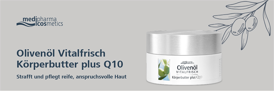 Olivenöl Vitalfrisch Körperbutter plus Q10 Strafft und pflegt reife, anspruchsvolle Haut