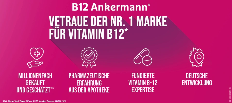 Vertraue der Nr.1 Marke für Vitamin B12