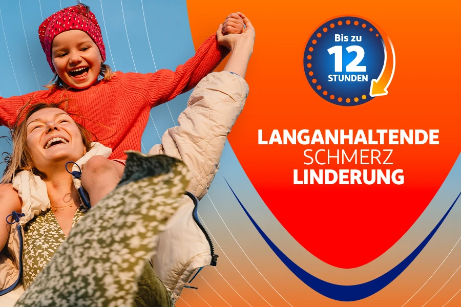 Bis zu 12 Stunden langanhaltende Schmerzlinderung