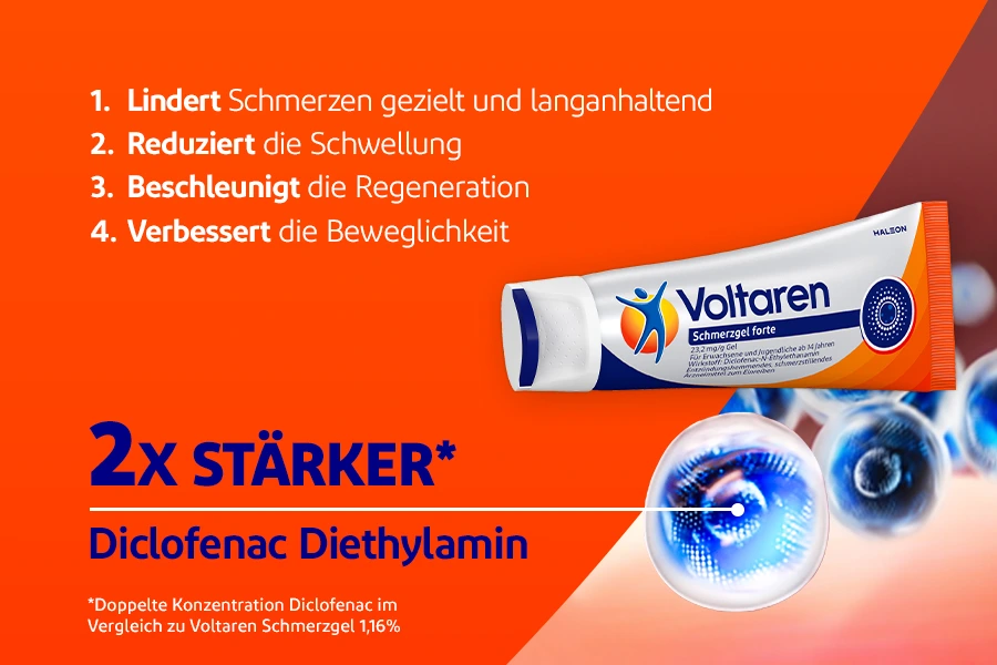 Linder Schmerzen - reduziert die Schwellung - Beschleunigt die Regeneration - Verbessert die Beweglichkeit