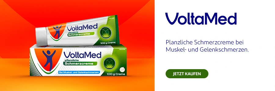VoltaMed: Pflanzliche Schmerzcreme bei Muskel- und Gelenkschmerzen.